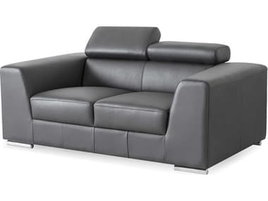 Mobital Icon Dark Grey Loveseat Sofa with Adjustable Headrest MBLOVICONDGREPREMI