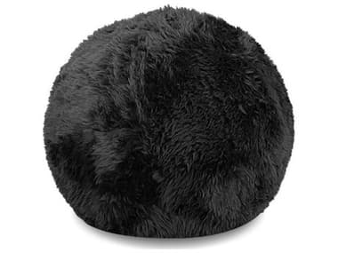 Mobital Mochi Black Fur Ottoman MBOSTMOCHNEHABUFA