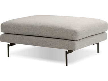 Mobital Tux Light Grey Upholstered Ottoman MBOSTTUX9LGRE