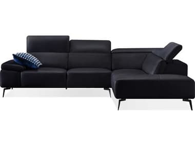 Mobital Camello Leather Sectional Sofa MBRSFCAMEBLACPCBL2