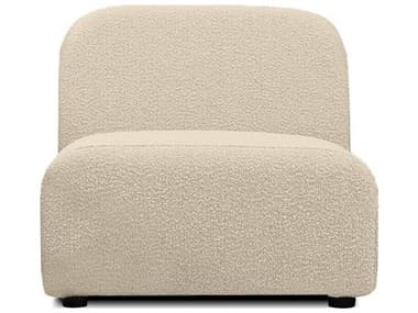 Mobital Arcos Frost Beige Upholstered Sectional Sofa MBSECARCOFROBARMLE