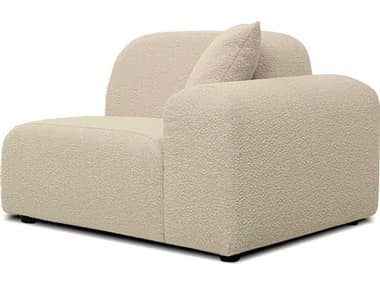 Mobital Arcos Frost Beige Upholstered Right Arm Chair MBSECARCOFROBRAF