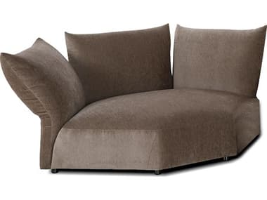 Mobital Tobago Brown Upholstered Sectional Sofa MBSECTOBAWATACORN3