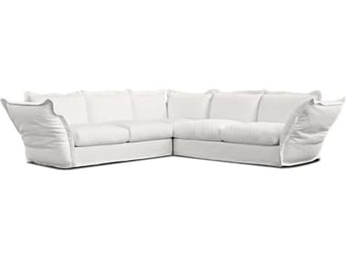 Mobital Willow White Upholstered Sectional Sofa MBSECWILLSESH3PCS