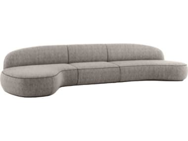 Mobital Moritz Gray Upholstered Sectional Sofa MBSELMORIALAB3PCS