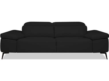 Mobital Camello Black Leather Sofa MBSOFCAMEBLACPCBL2