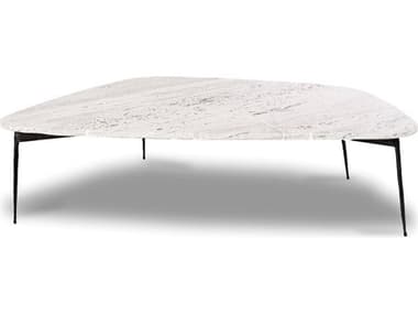 Mobital Flint Stone Coffee Table MBWCOFLINWHSSLARGE