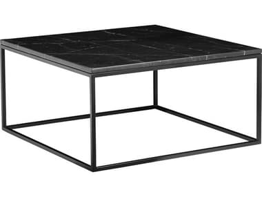 Mobital Onix 30" Rectangular Marble Black Coffee Table MBWCOONIXBLACSQ2PC