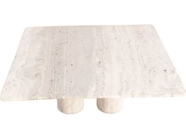 Mobital Shelter Square Stone Coffee Table MBWCOSHELWHSSSQUAR