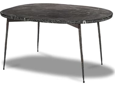 Mobital Tuk Oval Marble Coffee Table MBWCOTUKTBLACSMALL