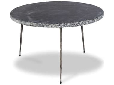Mobital Kaii 20" Round Marble Black Coffee Table MBWENKAIIBLACLOW