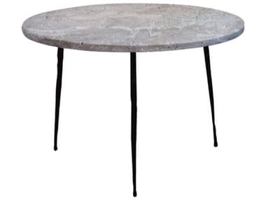 Mobital Kaii Round Stone End Table MBWENKAIIGRSSLOW