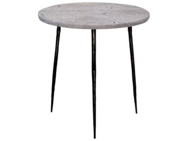 Mobital Kaii Round Marble End Table MBWENKAIIGRSSMEDIU