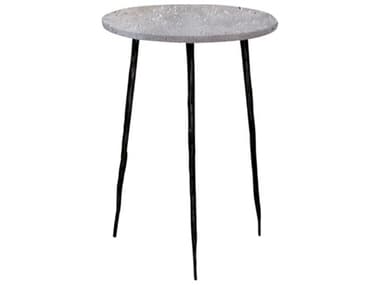 Mobital Kaii Round Stone End Table MBWENKAIIGRSSTALL