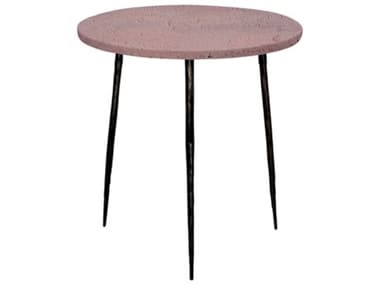 Mobital Kaii Round Stone End Table MBWENKAIIRESSMEDIU