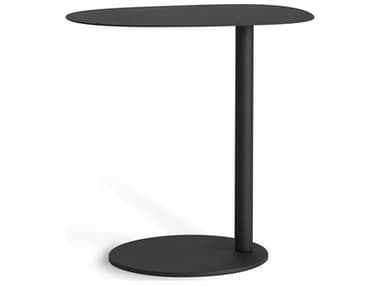 Mobital Perch Round Metal Matte Black End Table MBWENPERCMBLA