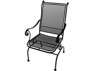 Meadowcraft Alexandria Wrought Iron Coil Spring Patio Dining Arm Chair MD302170002