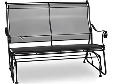 Meadowcraft Alexandria Wrought Iron Oversized Glider Outdoor Loveseat MD302402001