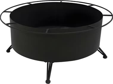 Meadowcraft Wrought Iron Round Small Wood Burning Fire Pit MD313850001