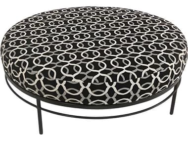 Meadowcraft Cove Wrought Iron 42'' Outdoor Patio Ottoman MD314238001