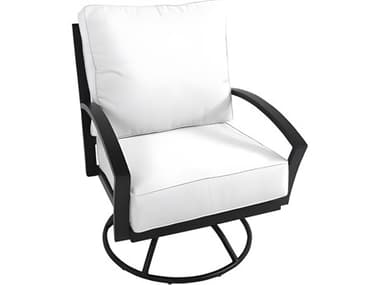 Meadowcraft Maddux Wrought Iron Swivel Rocker Outdoor Patio Lounge Chair MD441900001