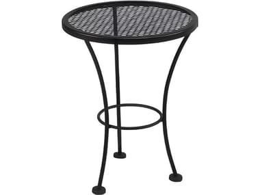 Meadowcraft Wrought Iron Round Mesh Top Drum Table MD505500001