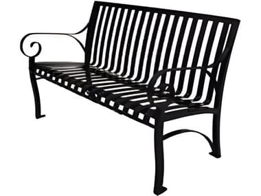 Meadowcraft Commercial Wrought Iron Promenade Small Outdoor Bench MD627200001