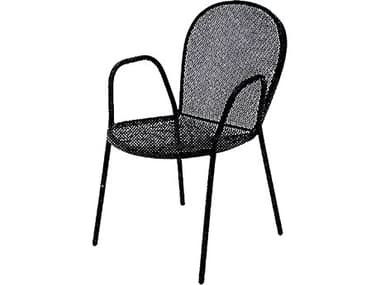 Meadowcraft Commercial Wrought Iron Bimi Outdoor Dining Arm Chair MD686050004