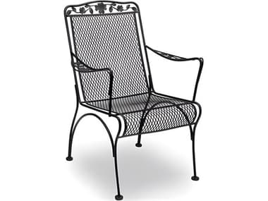 Meadowcraft Dogwood Wrought Iron Outdoor Patio Dining Arm Chair MD761140002