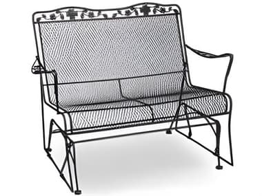 Meadowcraft Dogwood Wrought Iron Glider Patio Loveseat MD764042001