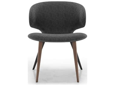 ModLuxe Newport Walnut Wood Gray Upholstered Side Dining Chair MDL5492WD7072DRKWAL