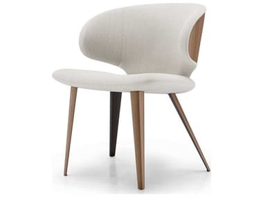 ModLuxe Newport Walnut Wood Beige Fabric Upholstered Side Dining Chair MDL5492WF550MRNWAL