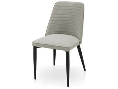 ModLuxe Pattani Solid Wood Gray Upholstered Armless Dining Chair MDLDNCCLEEFLX