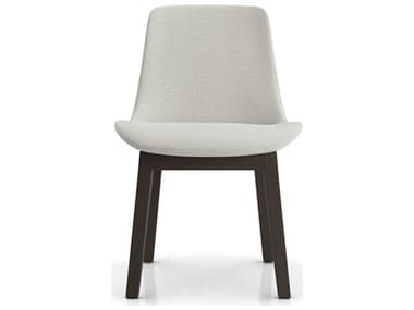 ModLuxe Oxnard Ash Wood White Upholstered Side Dining Chair MDLHI1901BSBR