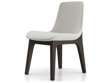 ModLuxe Oxnard Ash Wood White Fabric Upholstered Side Dining Chair MDLHI1901BSBR