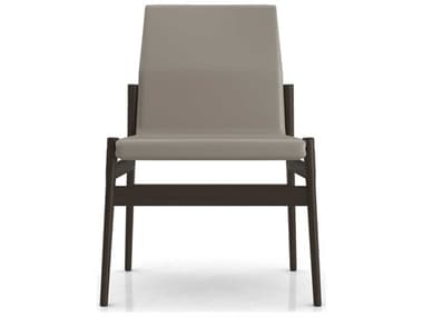 ModLuxe Briar Ash Wood Gray Leather Side Dining Chair MDLHI1905BVKH