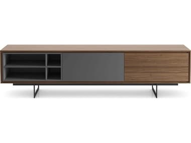 ModLuxe Crotone 79" Hardwood Walnut Media Console MDLMD220WAL