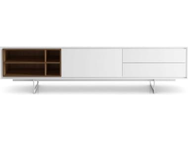 ModLuxe Crotone 79" Hardwood White Media Console MDLMD220WHT