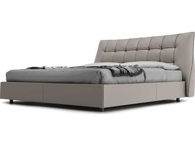 ModLuxe Stafford Castle Gray Eco Leather Queen Platform Bed MDLMD305CGQ