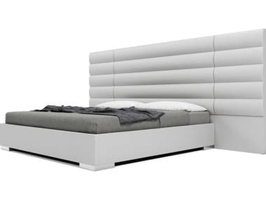 ModLuxe Bristol Gray Leather King Platform Bed MDLMD322KGRYWU