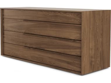 ModLuxe Harrow 60" Wide 4-Drawers Brown Natural Wood Dresser MDLMD323DRWAL