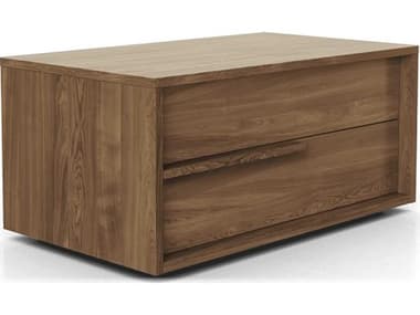ModLuxe Harrow 25" Wide 2-Drawers Brown Natural Wood Right Facing Nightstand MDLMD323NSRWAL