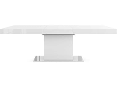 ModLuxe Lugo 71-94" Rectangular Wood Glossy White Dining Table MDLMD520LAQ