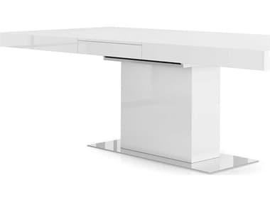 ModLuxe Lugo Rectangular Wood Glossy White Dining Table MDLMD520LAQ