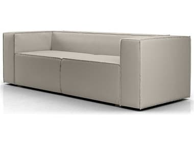 ModLuxe Congo 94" Opala Gray Leather Upholstered Sofa Bed MDLMD808SLEEPOPA