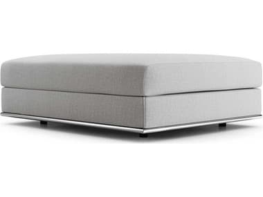 ModLuxe Vera 49" Body In Gris Fabric Gray Upholstered Ottoman MDLMD821OTTO3286