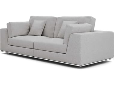 ModLuxe Vera 98" Wide Gray Fabric Upholstered Sectional Sofa MDLMD821SET052PCGRS