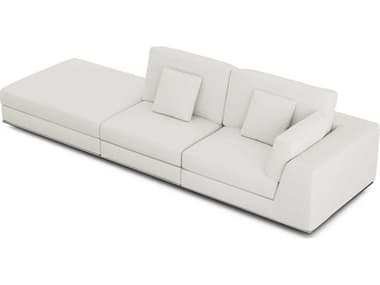 ModLuxe Vera 134" Chalk Fabric White Upholstered Right Facing Sofa MDLMD821SET14B3PCCHK