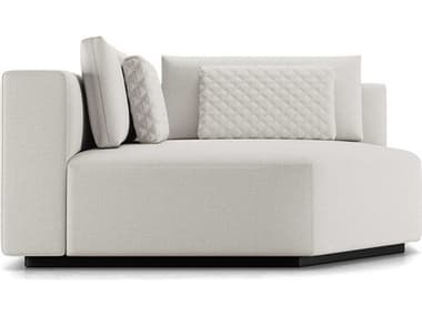 ModLuxe Siena 59" White Fabric Corner Chair MDLMD822CRN3288