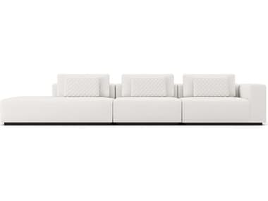 ModLuxe Siena White Upholstered Sectional Sofa MDLMD822SET04A3PCCHK